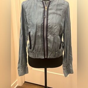 Current Air Blue Chambray Jacket NWOT Size XS